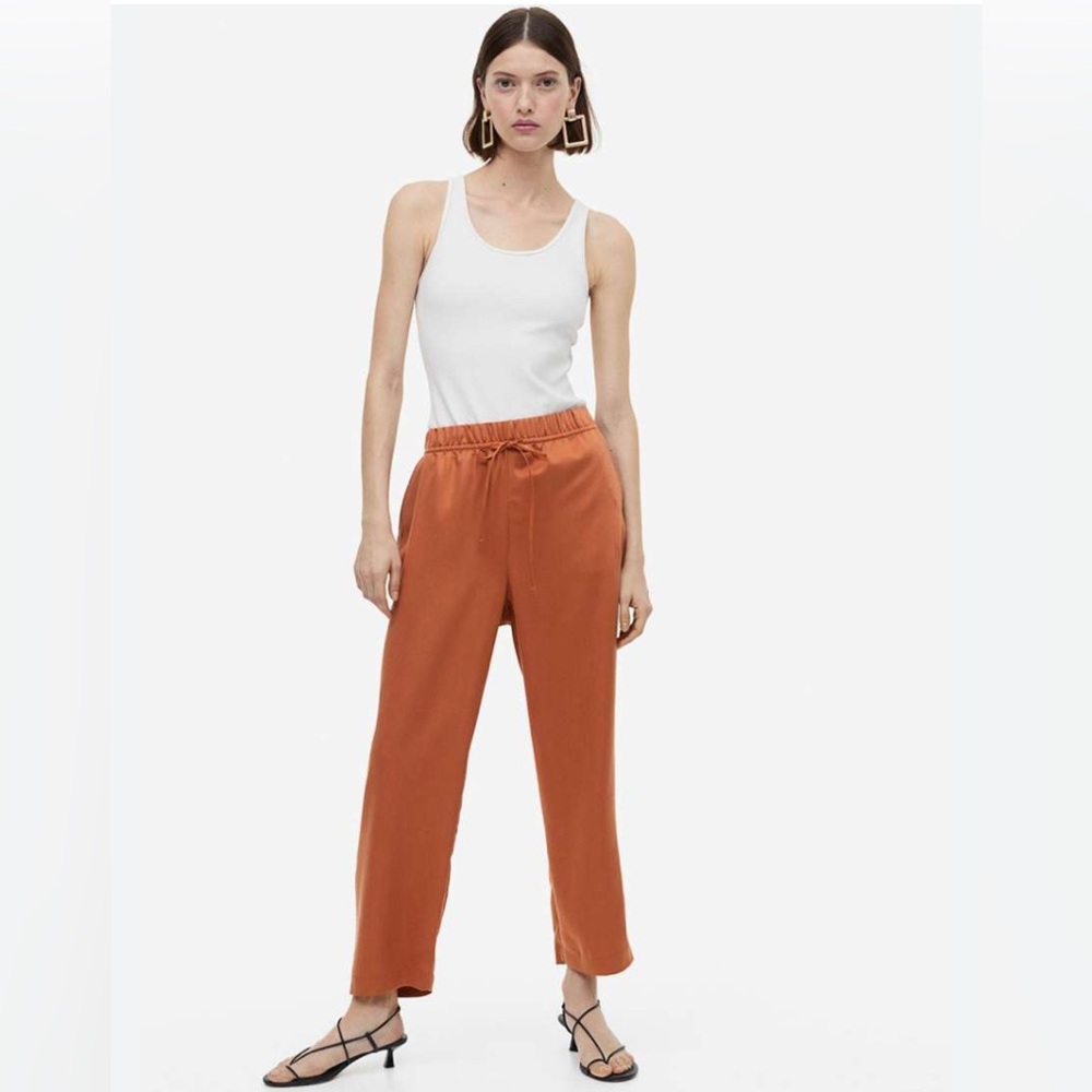 H&M Orange Ankle Pants